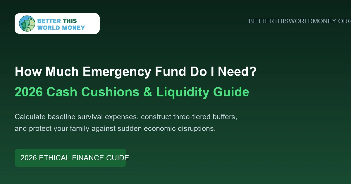How Much Emergency Fund Do I Need in 2026 Guide by BetterThisWorld Money