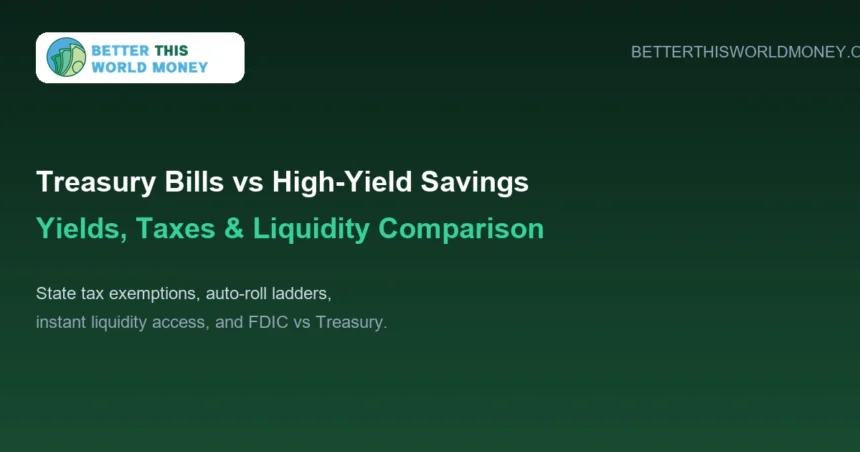 Treasury Bills vs High Yield Savings Guide